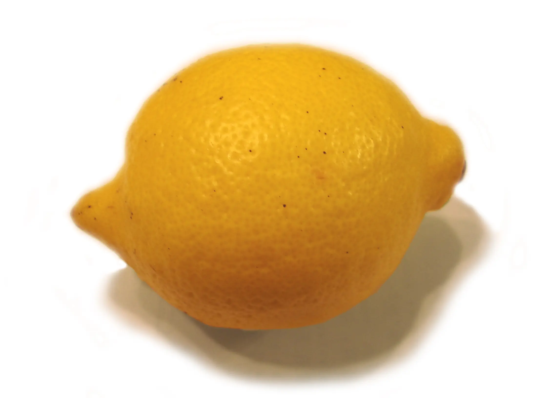 Fresh lemon on a white background